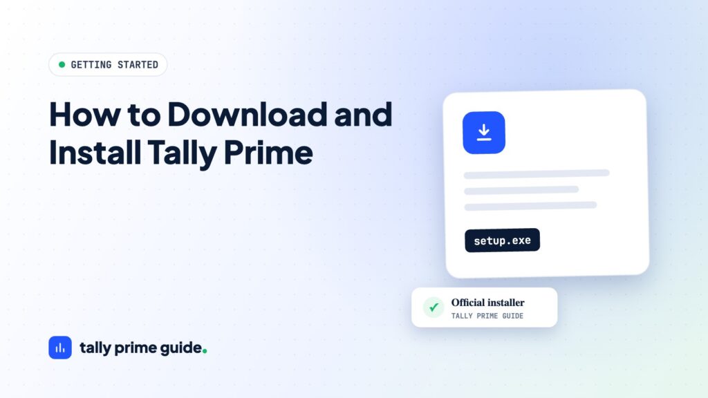 How to download and install Tally Prime on Windows